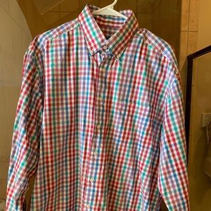 St. Croix multicolor plaid shirt